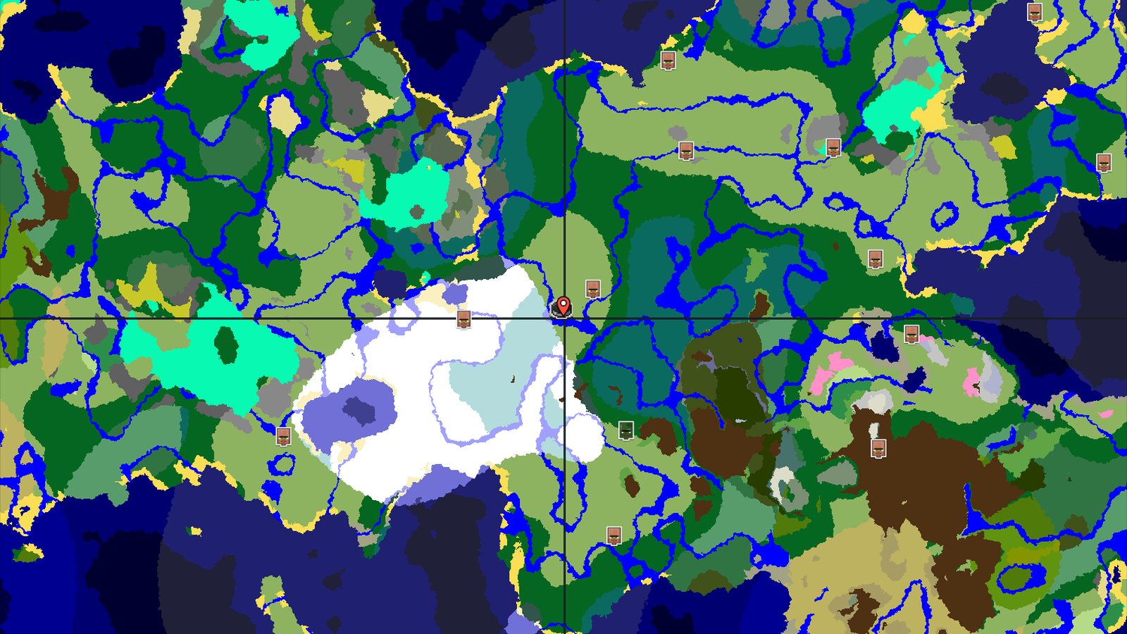 Ice Spikes and Dappled Forest Near Spawn — Minecraft seed preview