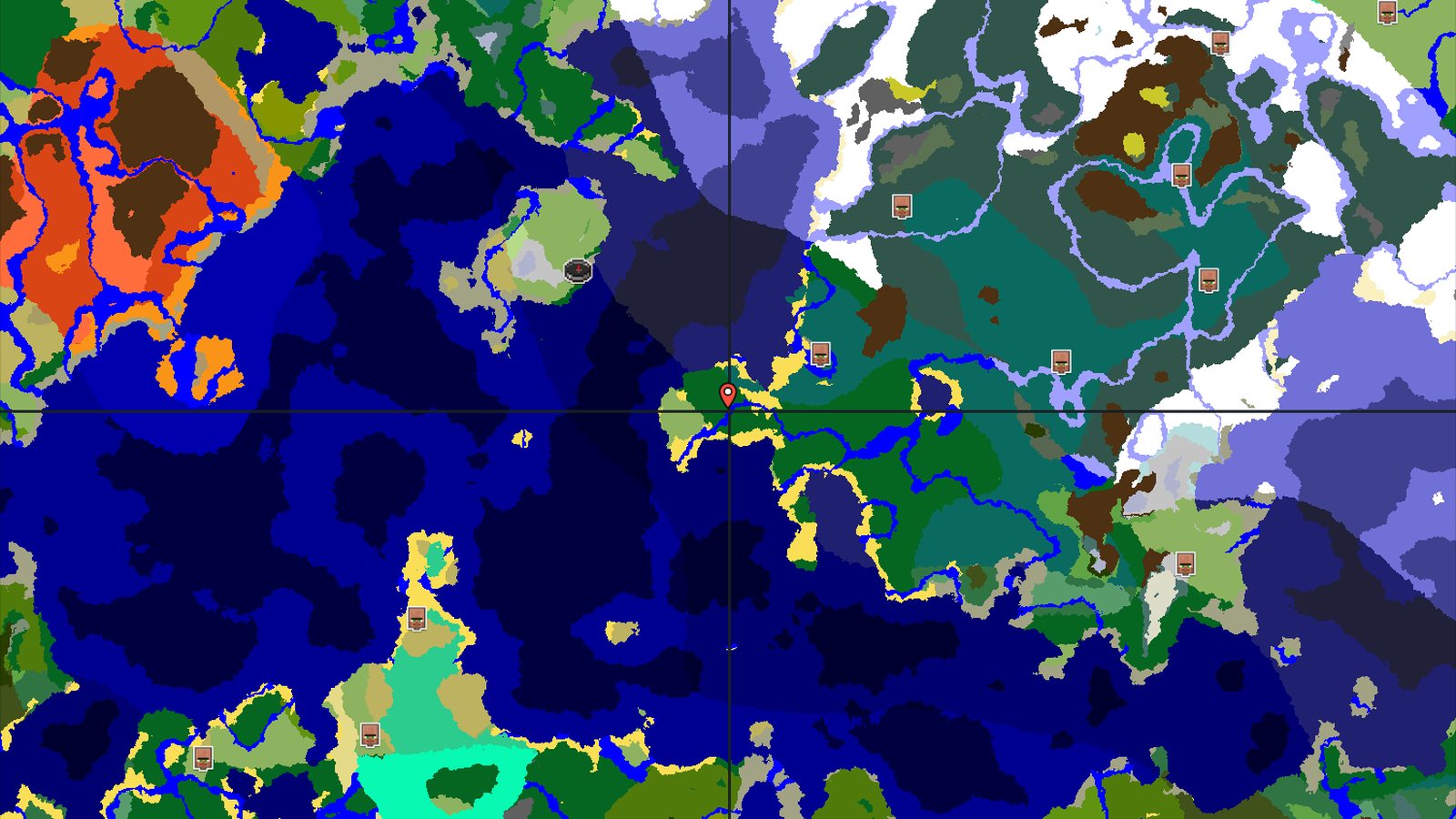 Forest Spawn with Nearby Trial Chambers and Ocean Monument — Minecraft seed preview