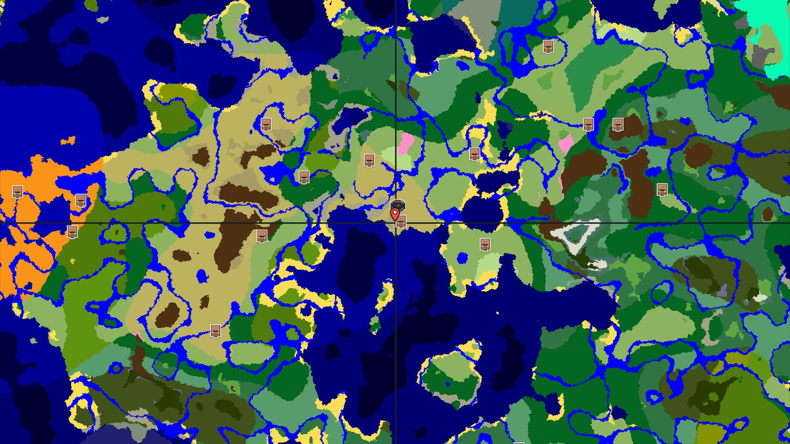 A Savanna Start with Villages and Deep Oceans — Minecraft seed preview