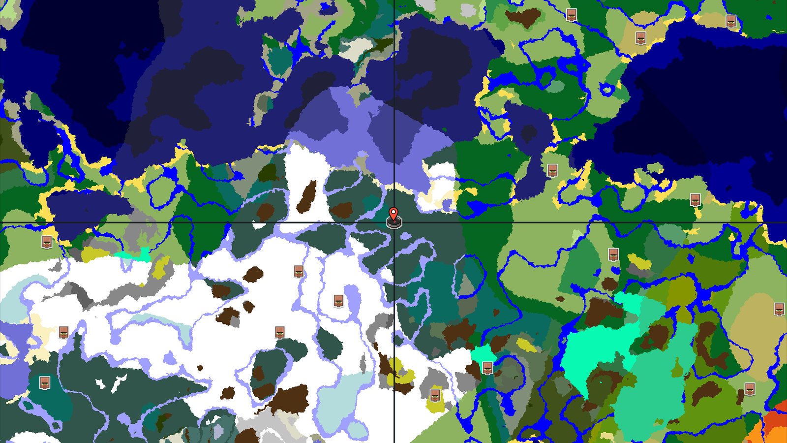 Snowy Taiga Spawn with Nearby Trail Ruins — Minecraft seed preview