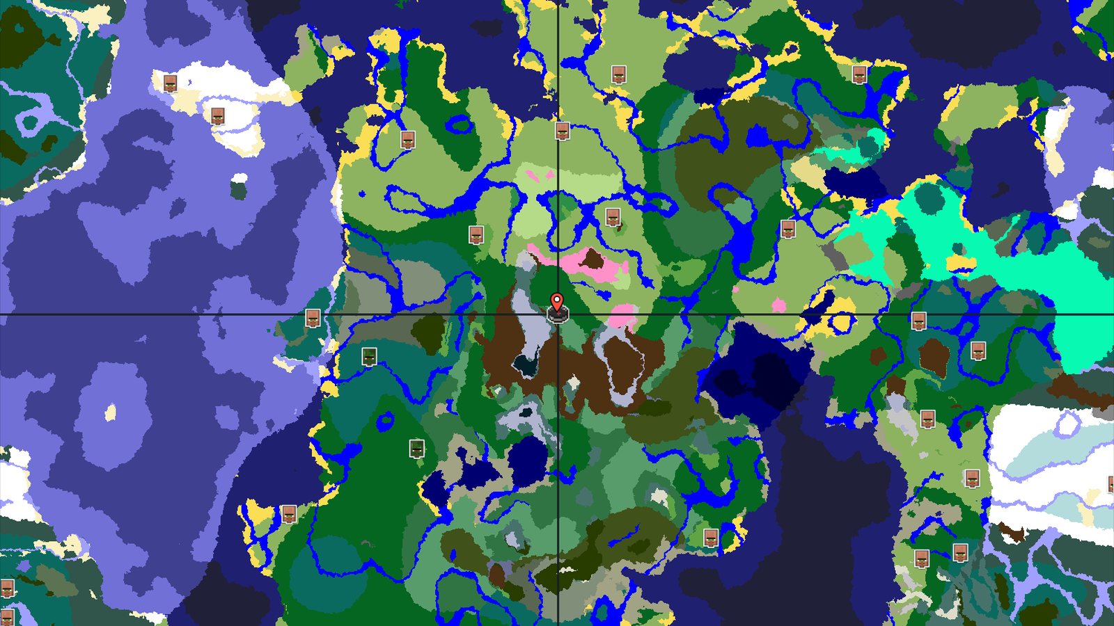 Pale Garden and Mountain Ring Valley — Minecraft seed preview