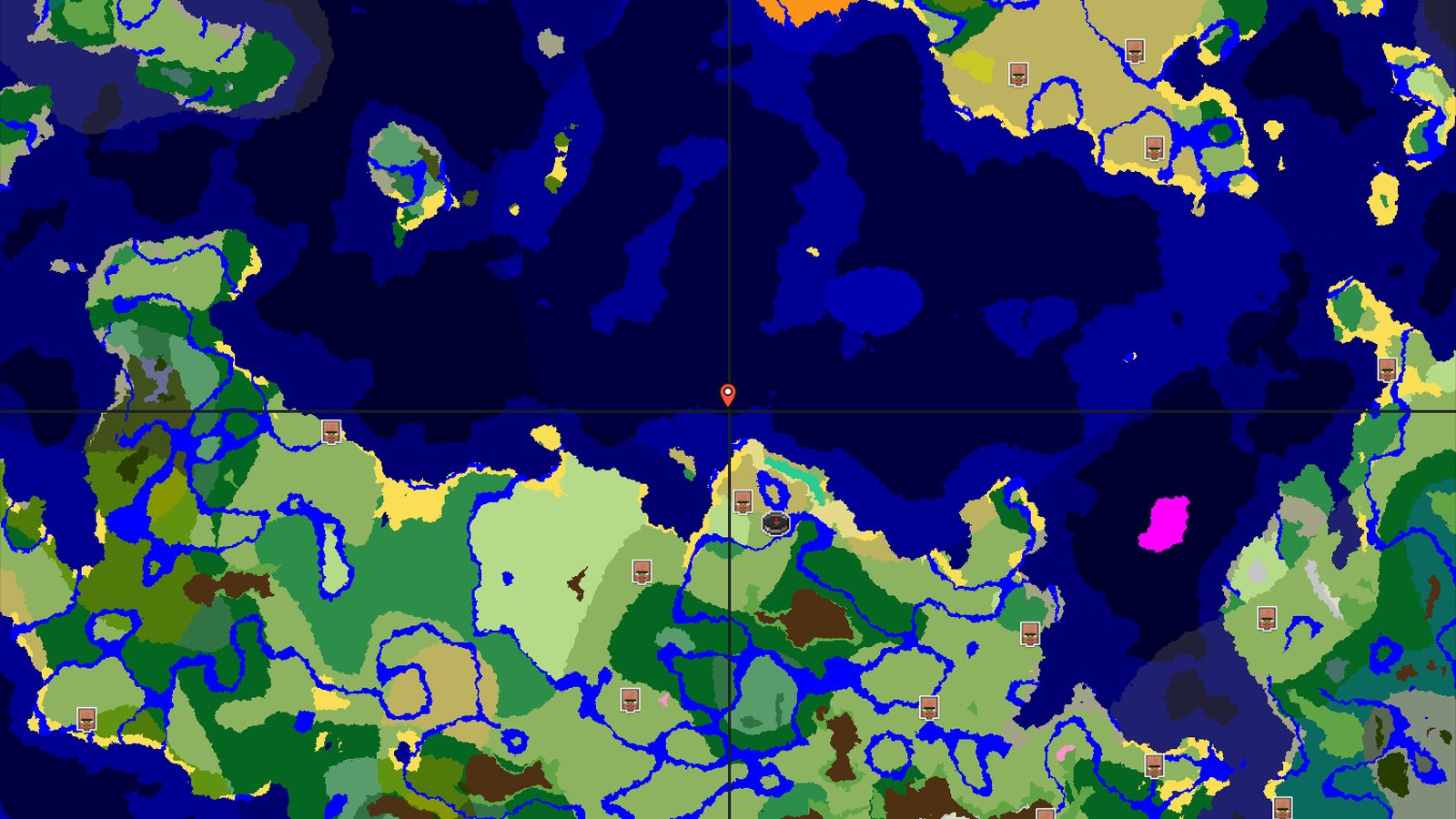 Spawn Near a Village and Rare Flower Forest — Minecraft seed preview