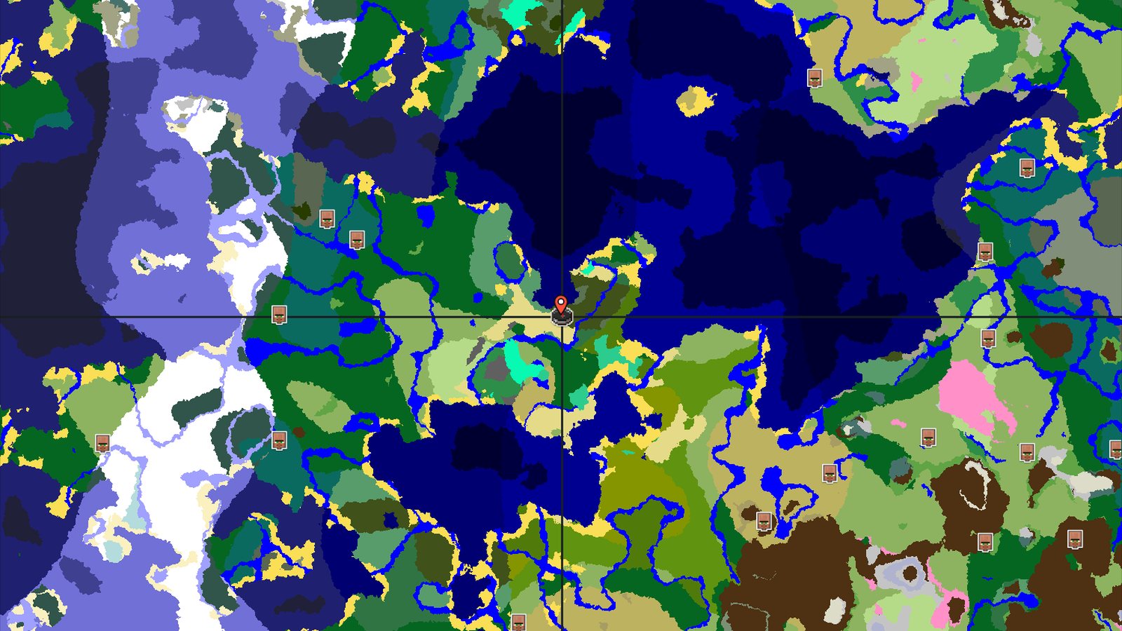 Spawn in a Dark Forest next to a Woodland Mansion — Minecraft seed preview