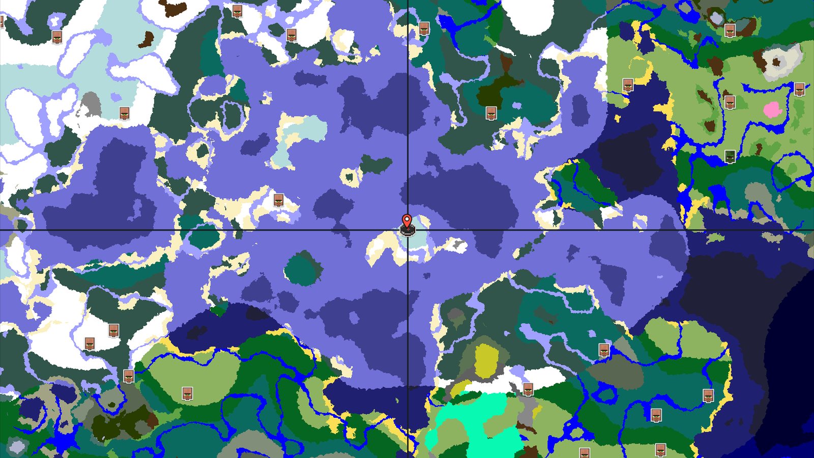 A Frigid Start with Close Dungeons — Minecraft seed preview