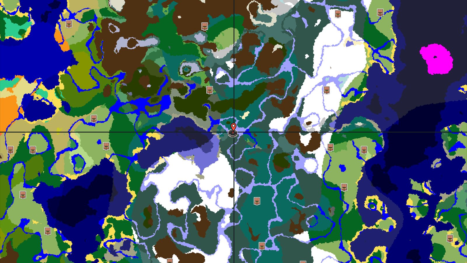 Frosty Taiga Spawn with Quick Underground Access — Minecraft seed preview