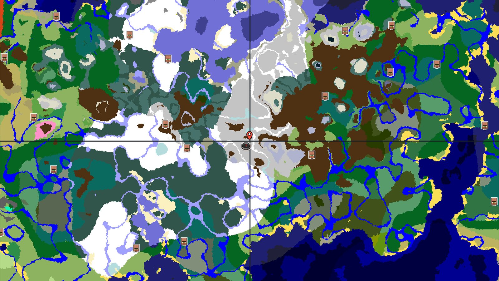 Snowy Slopes Spawn with Nearby Ancient City — Minecraft seed preview