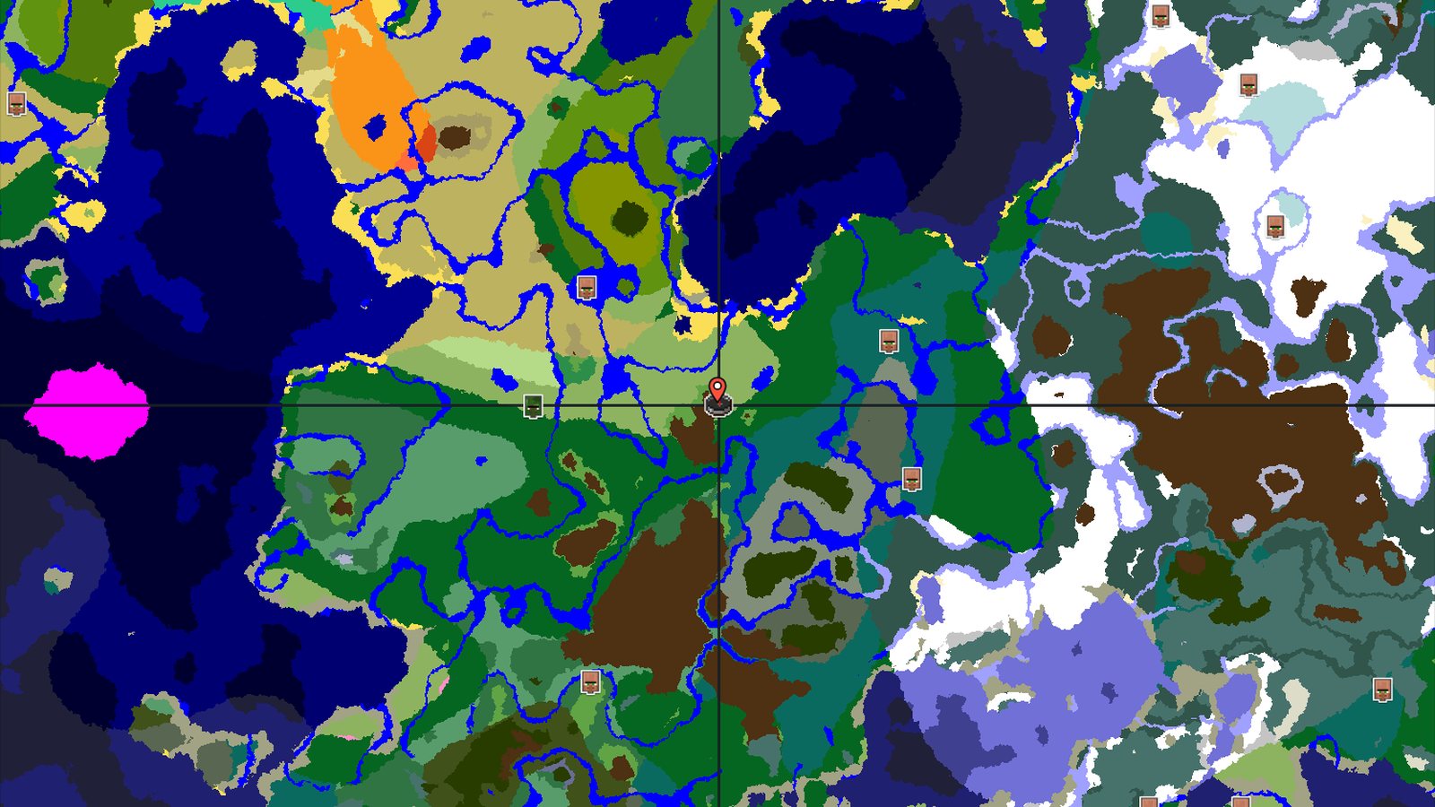 Spawn in a Plains, with a Ruined Portal and Trial Chambers nearby — Minecraft seed preview