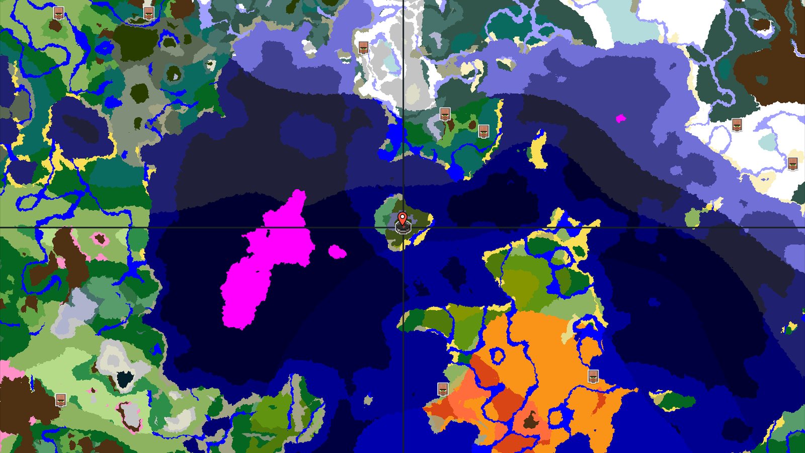Island Spawn with Nearby Mushroom Fields — Minecraft seed preview