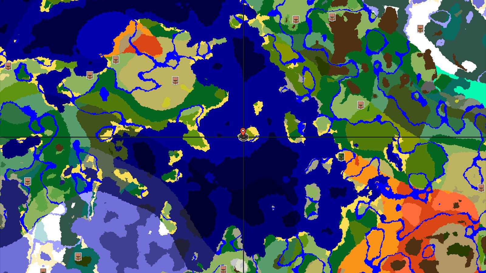 Jungle Temple Island Spawn in an Ocean World — Minecraft seed preview