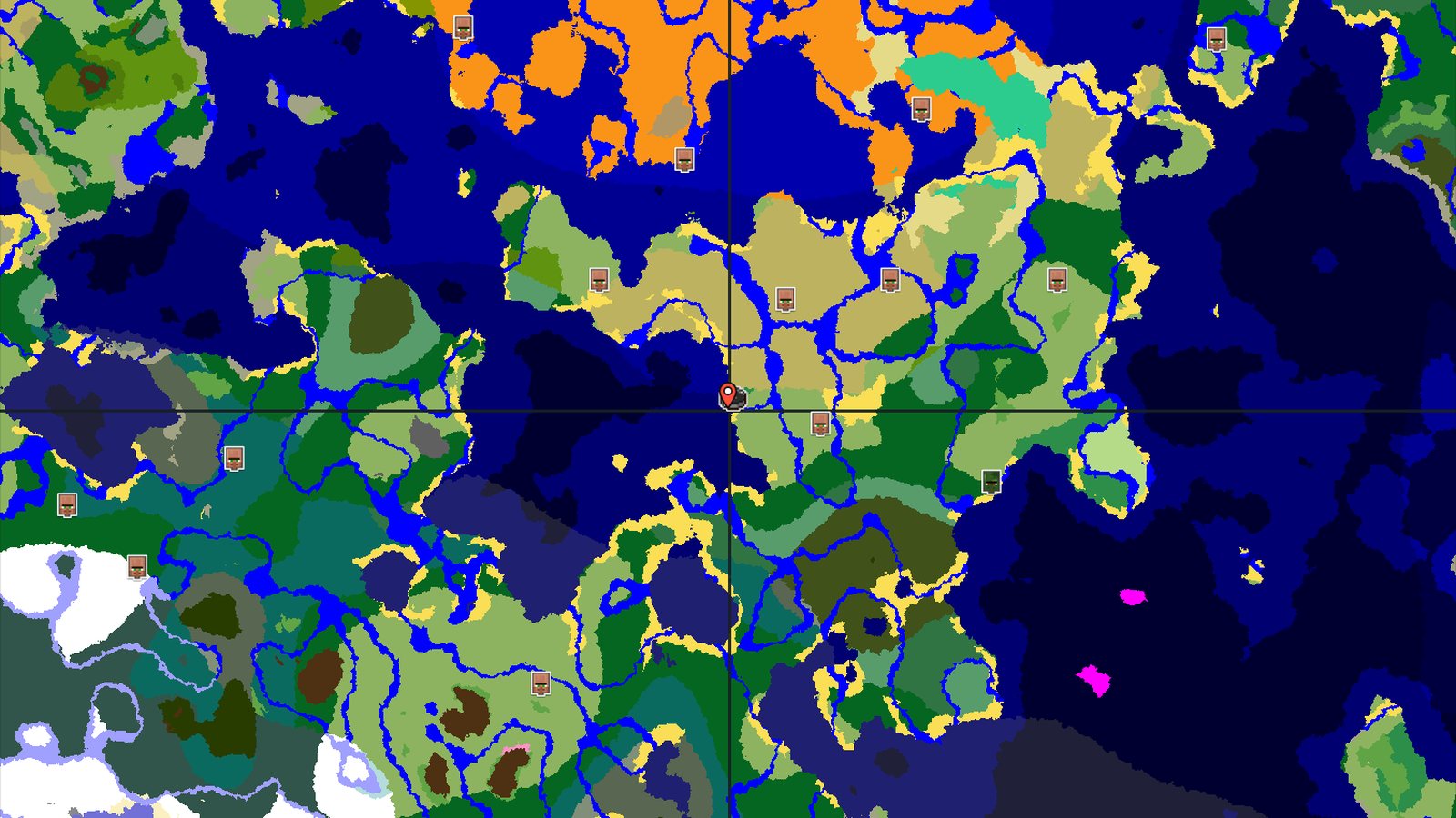 Spawn in Plains with a nearby Flower Forest — Minecraft seed preview