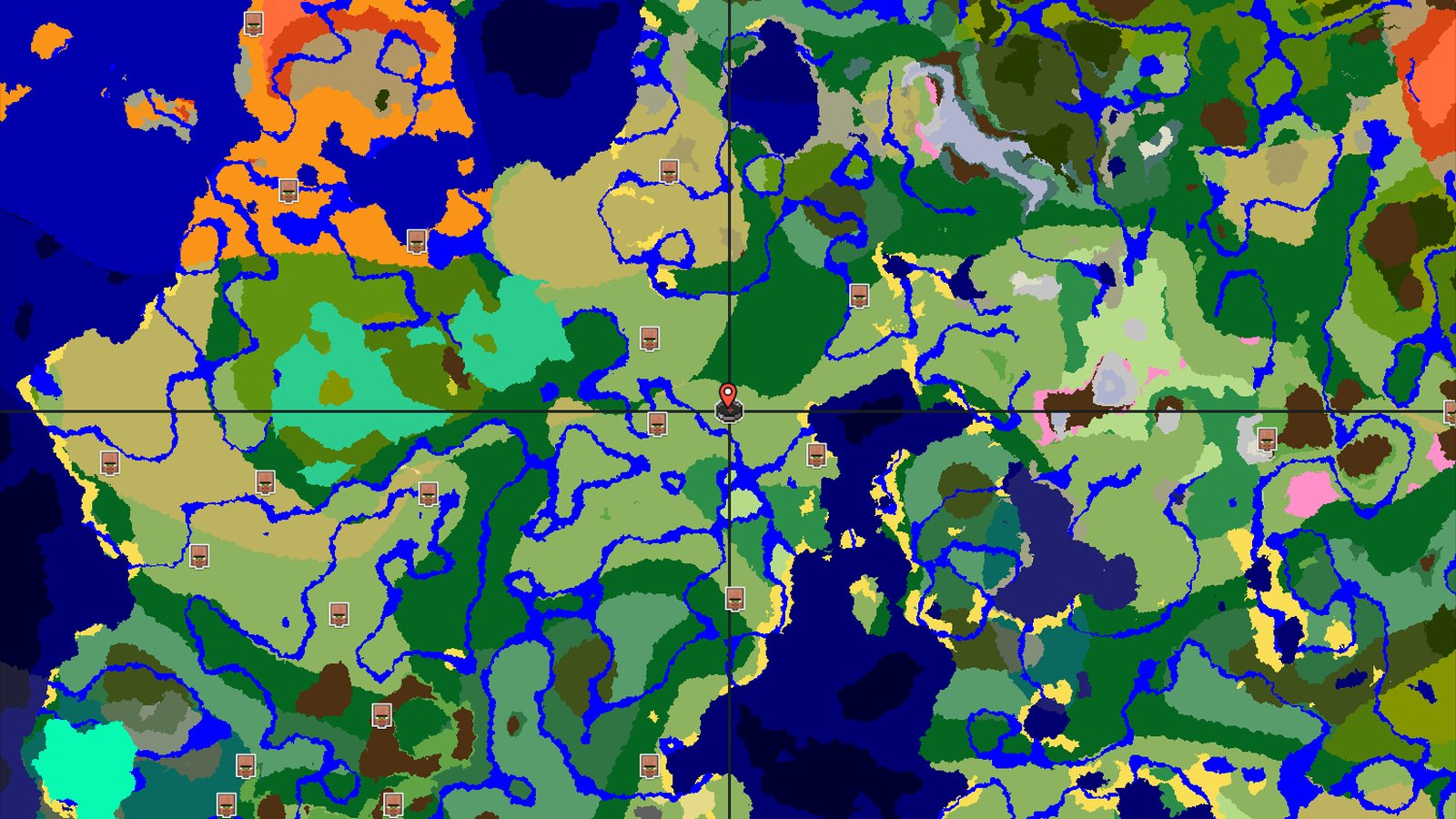 Pillager Outpost and Flower Forest Near Spawn — Minecraft seed preview