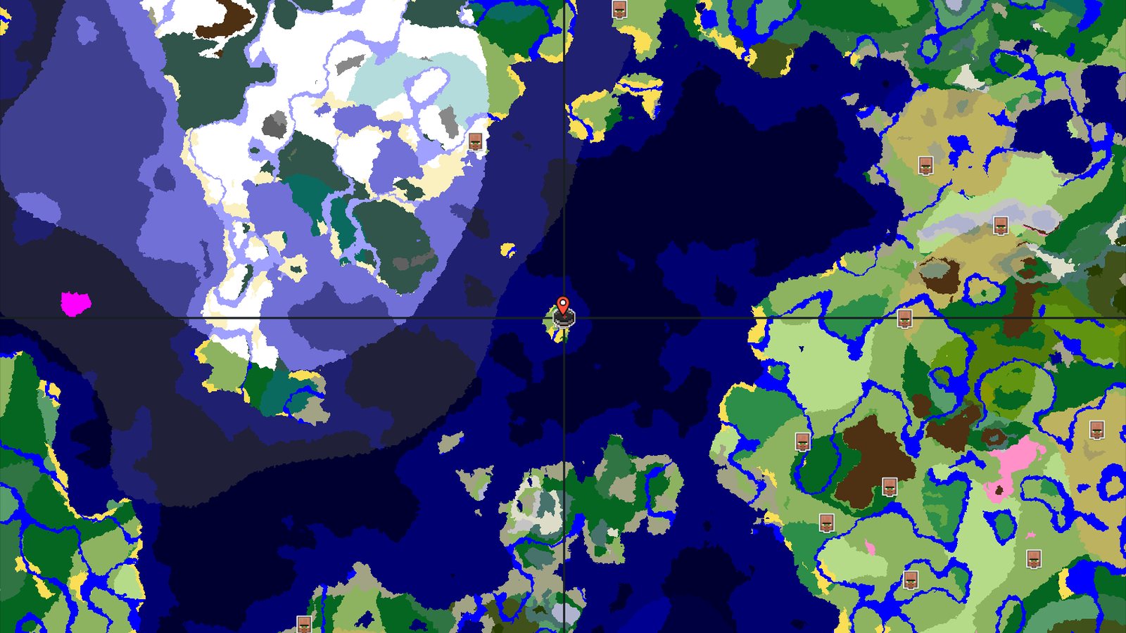 Spawn on a Village Island with Coastal Access — Minecraft seed preview