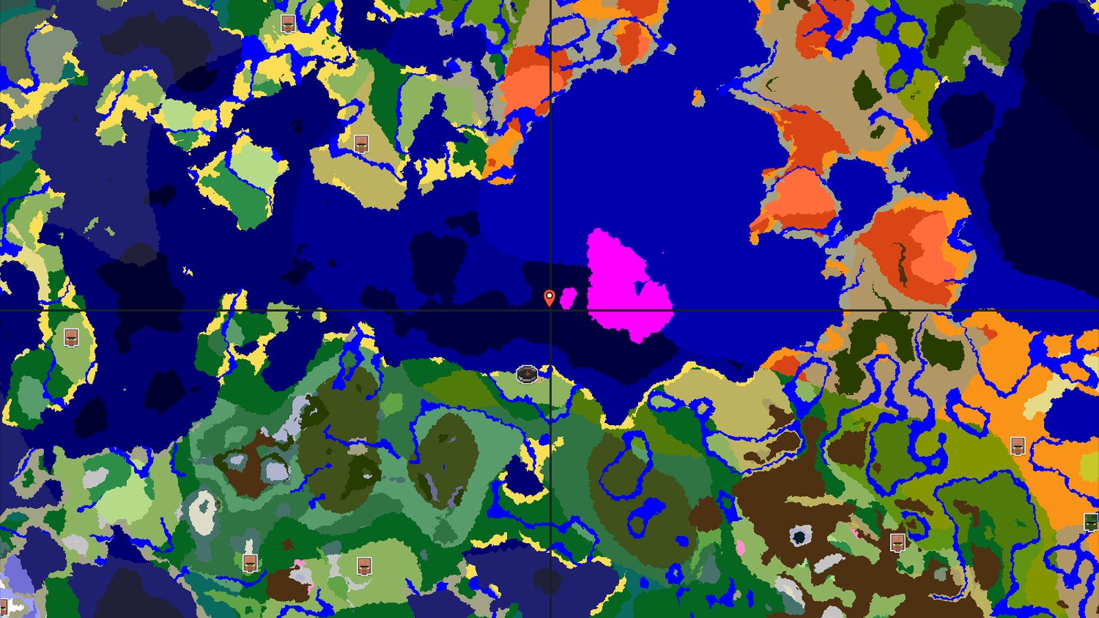 Savanna Spawn with a Nearby Mushroom Fields Island — Minecraft seed preview