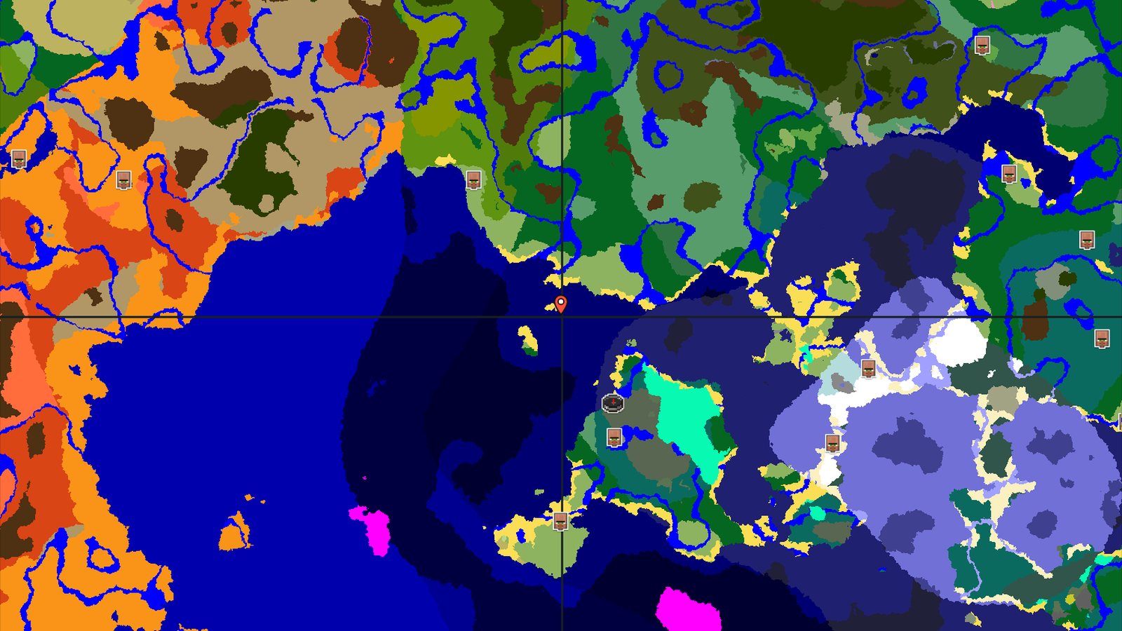 Spawn in Taiga, Find a Village Near the Ocean — Minecraft seed preview