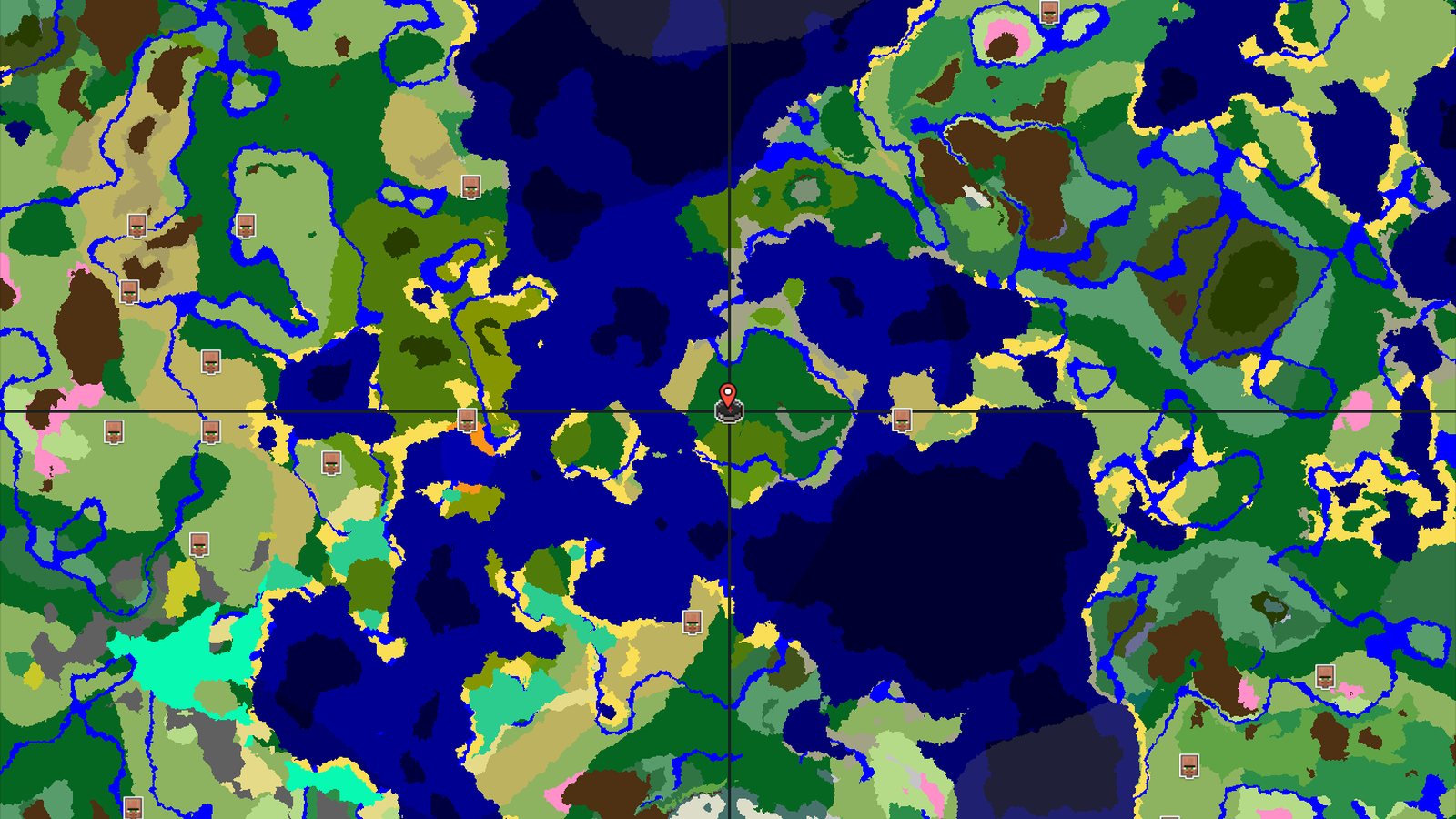 Forest Island with Nearby Jungle and Peaks — Minecraft seed preview