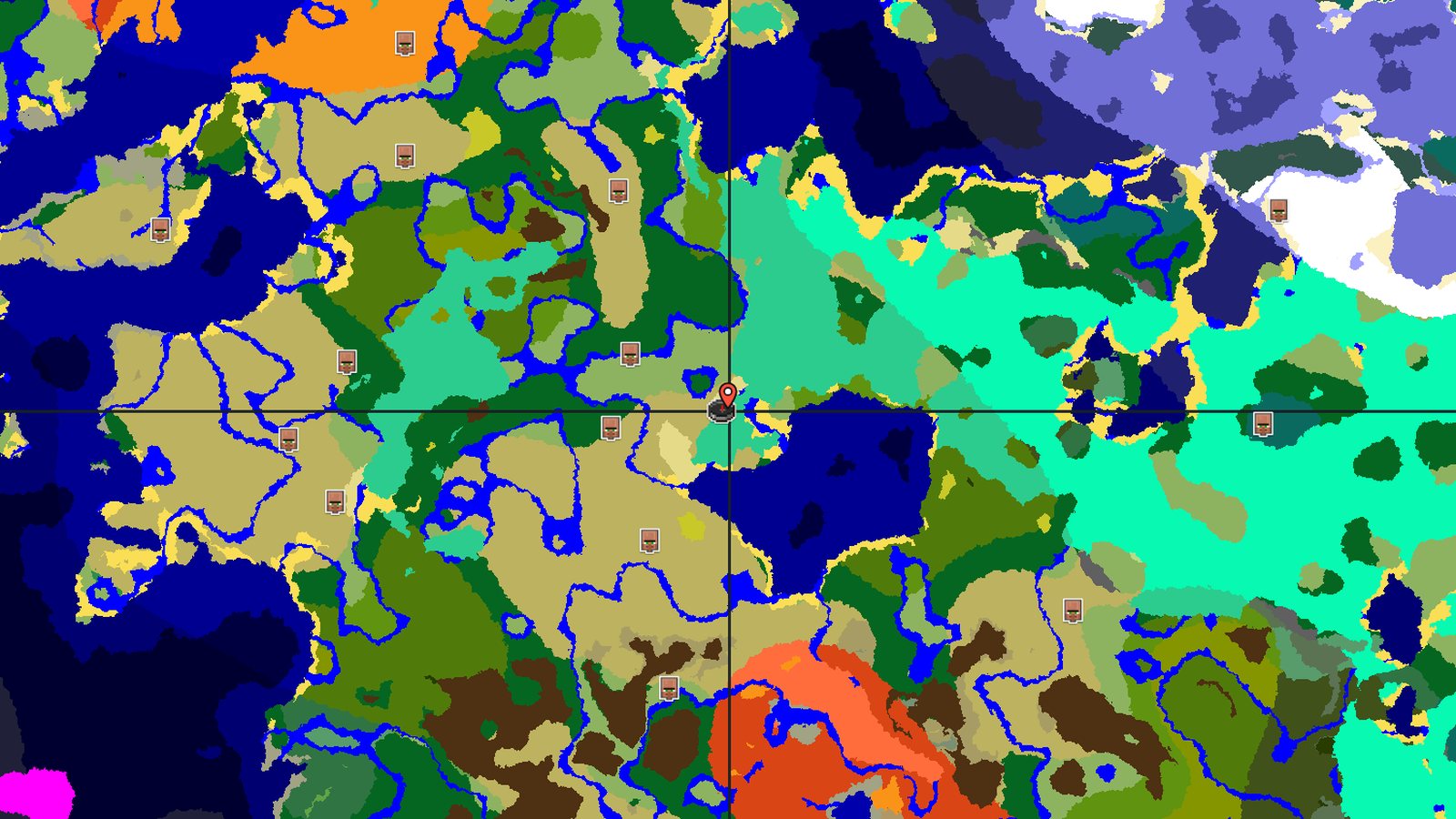 Mangrove Swamp with Three Villages — Minecraft seed preview