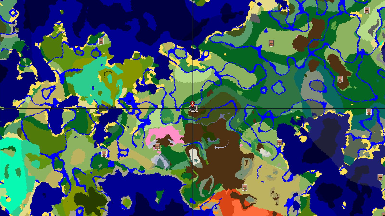 A Gentle Meadow Spawn with Villages and Dark Forests Nearby — Minecraft seed preview