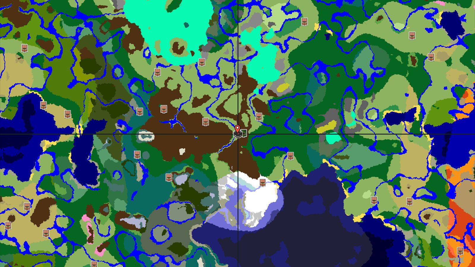 Abandoned Village Next to Snowy Peaks — Minecraft seed preview