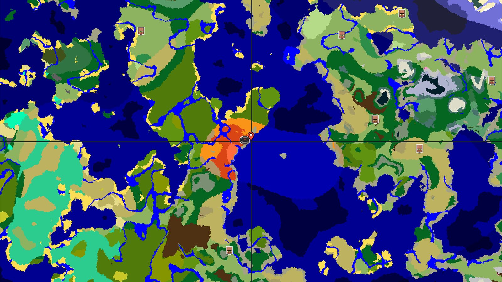 Badlands and Jungle by a Warm Ocean — Minecraft seed preview