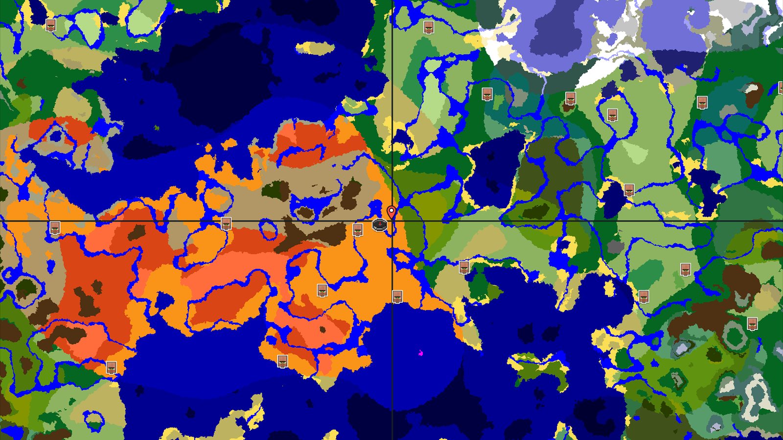 Desert Spawn with Nearby Village and Jungles — Minecraft seed preview