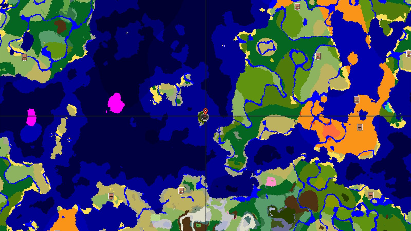 Jungle Temple at Spawn, Ocean Everywhere Else — Minecraft seed preview