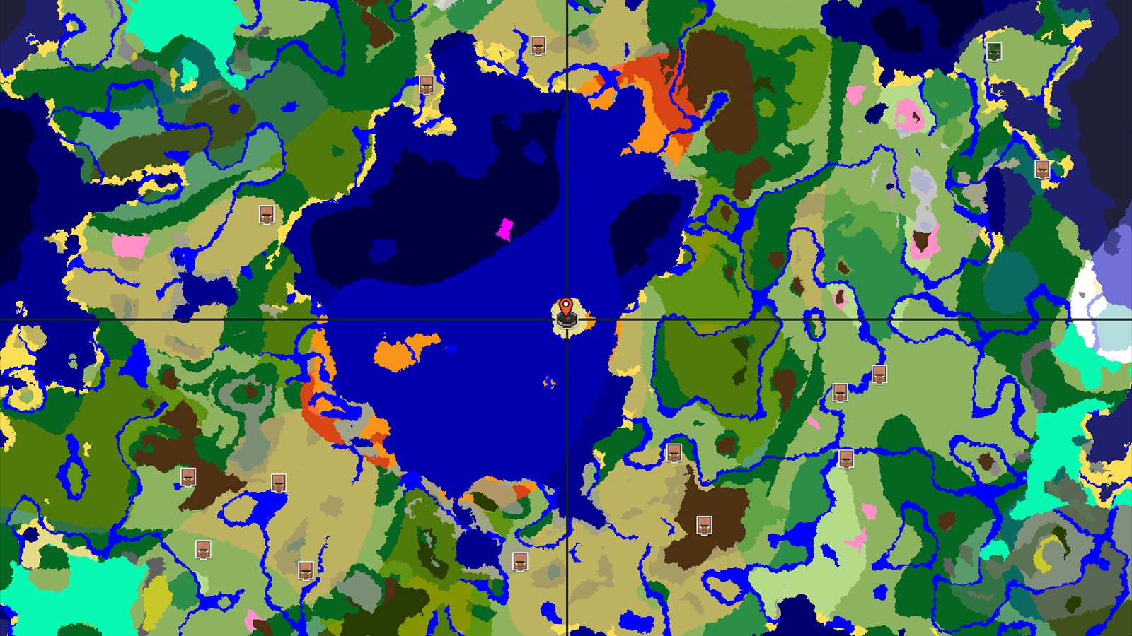 A Savanna Island Start with Nearby Jungle and Mushroom Fields — Minecraft seed preview