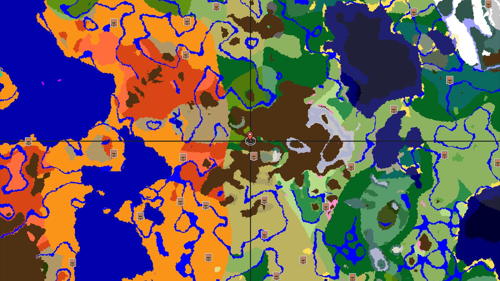 A Mountainous Start with Nearby Badlands and Jungles — Minecraft seed preview