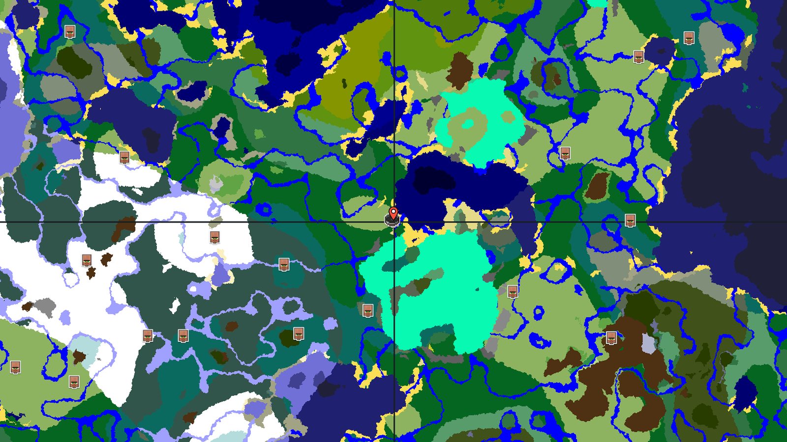 Plains Spawn Village with Nearby Loot — Minecraft seed preview
