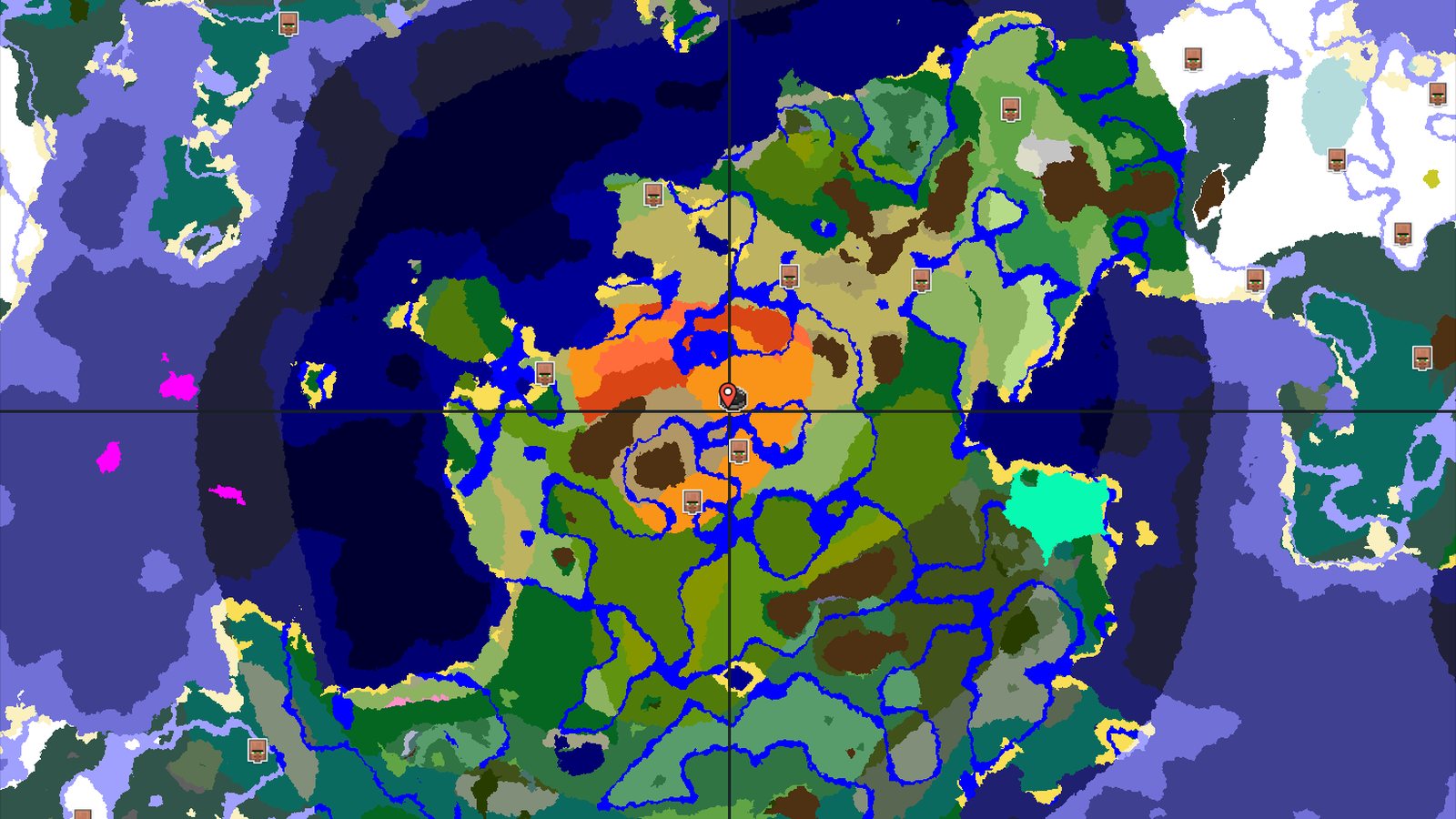 Desert Spawn with Nearby Badlands and a Village — Minecraft seed preview