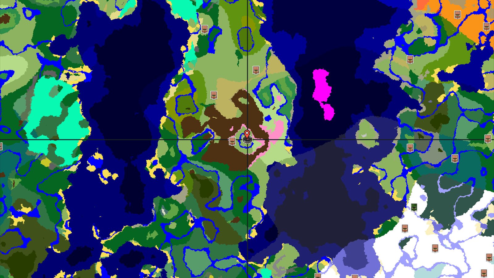 Cherry Blossom Crater with a Nearby Village — Minecraft seed preview