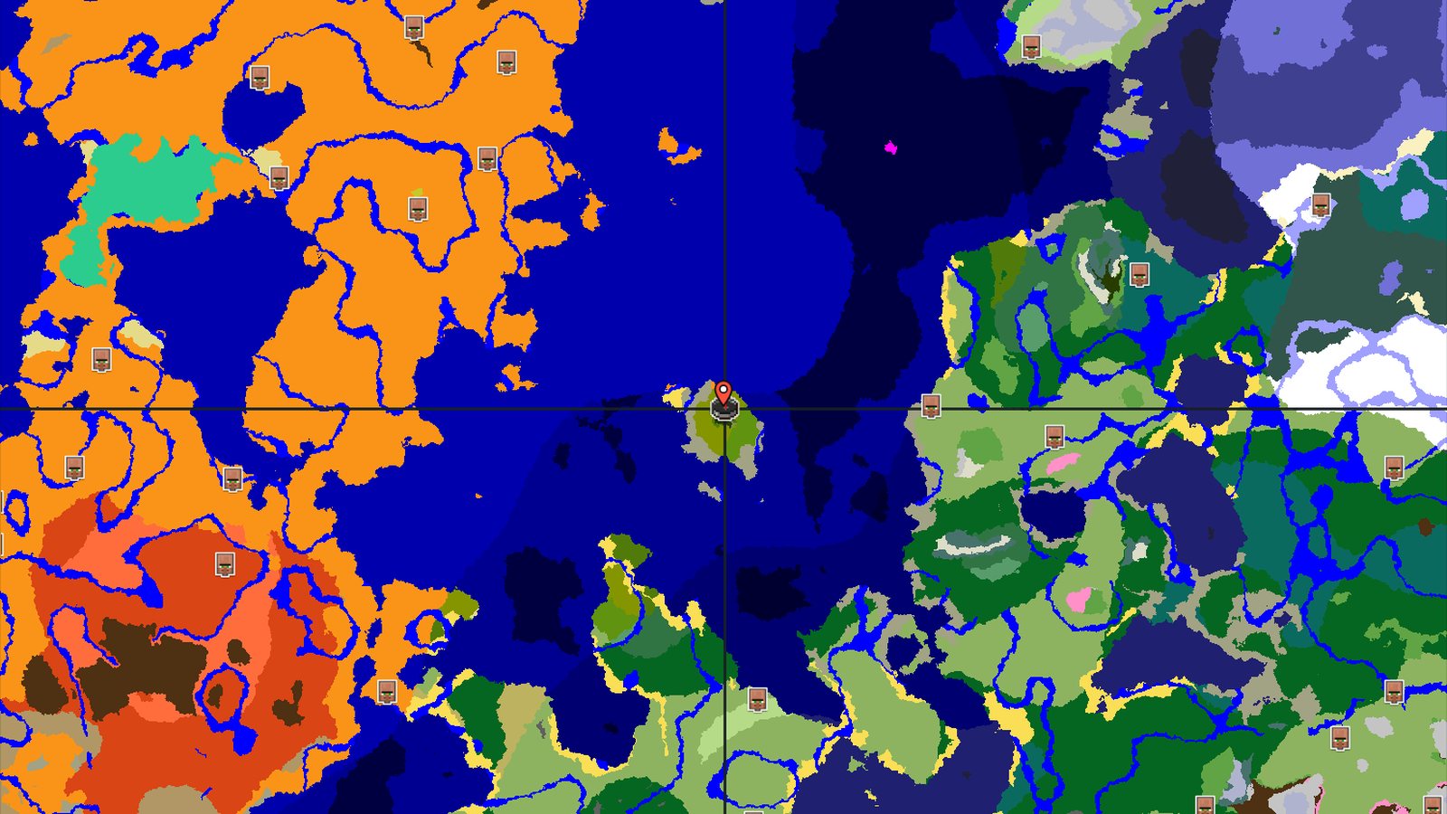 Jungle Island Escape to a Desert Pyramid — Minecraft seed preview