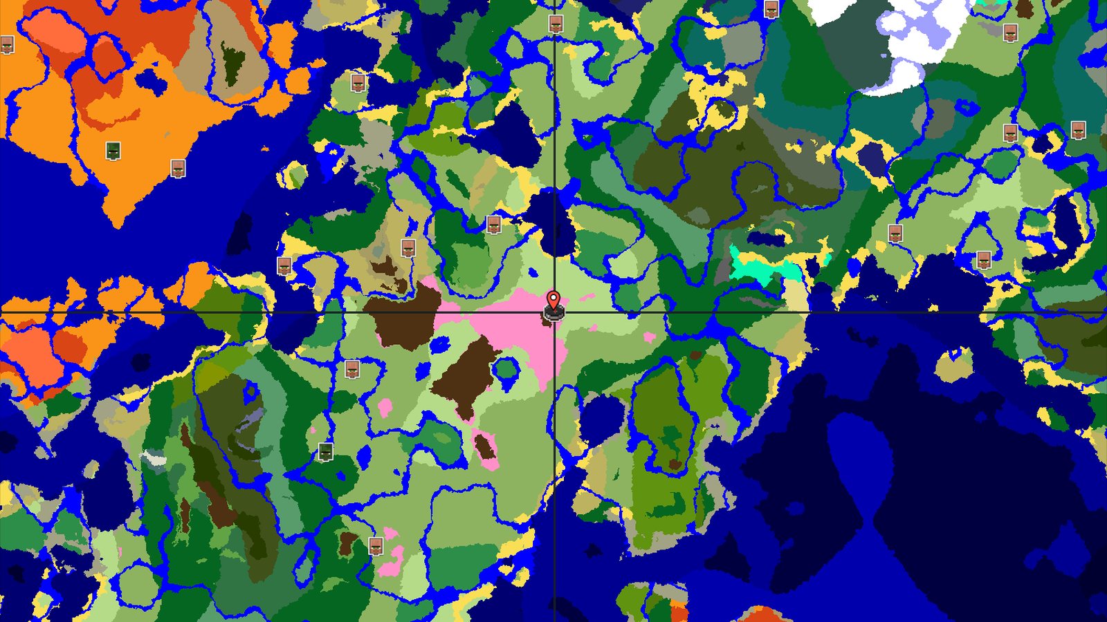 Cherry Grove Spawn with Nearby Trial Chambers — Minecraft seed preview