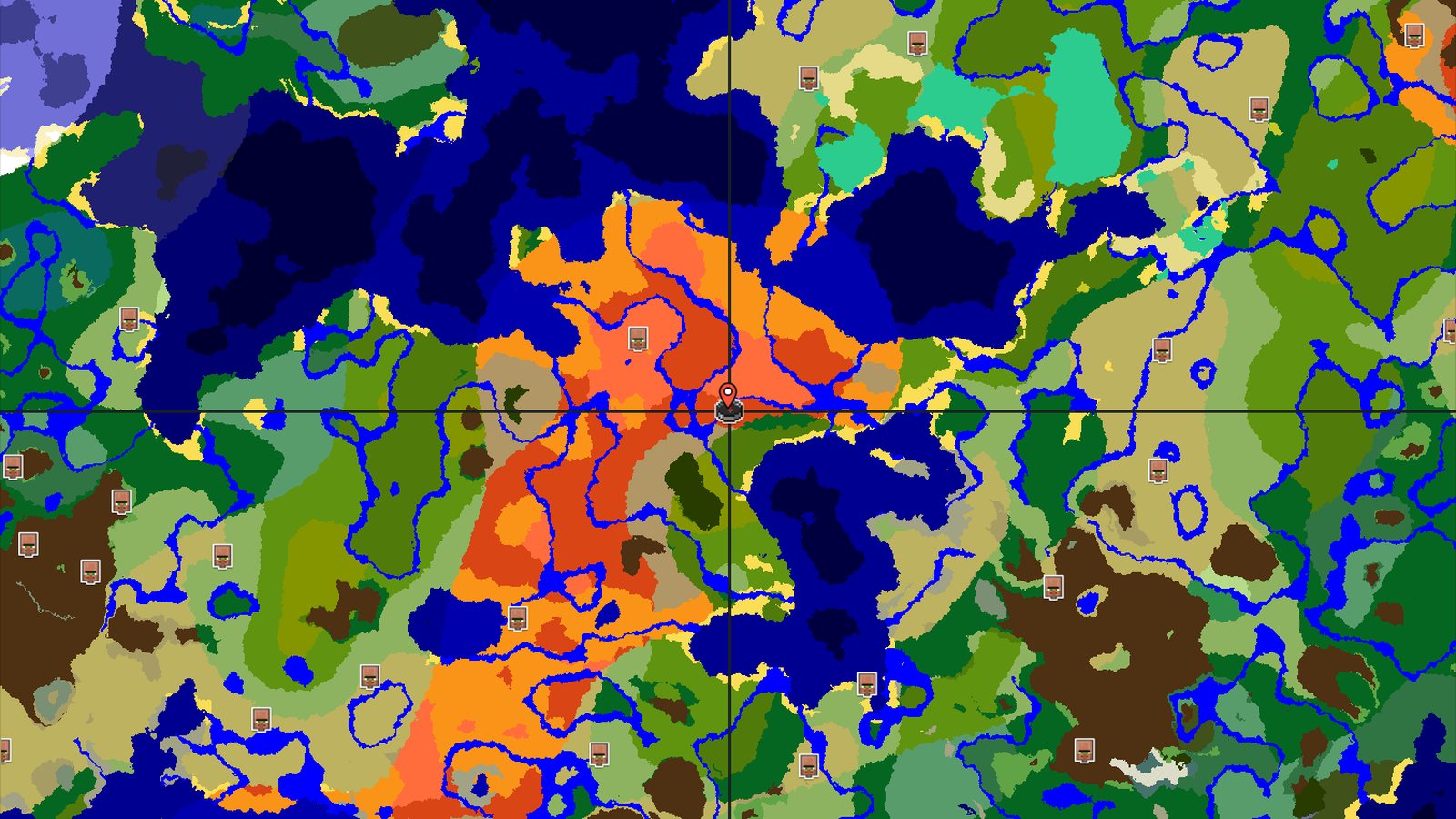 Badlands Spawn With Nearby Eroded Badlands — Minecraft seed preview