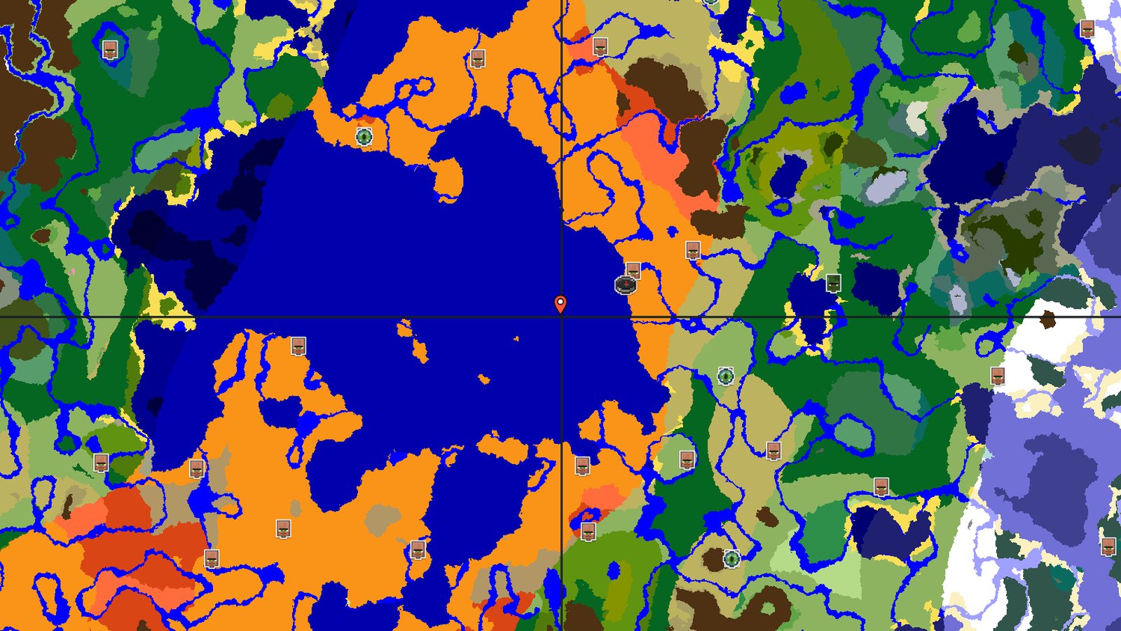 Desert Spawn Near Village and Trial Chambers — Minecraft seed preview