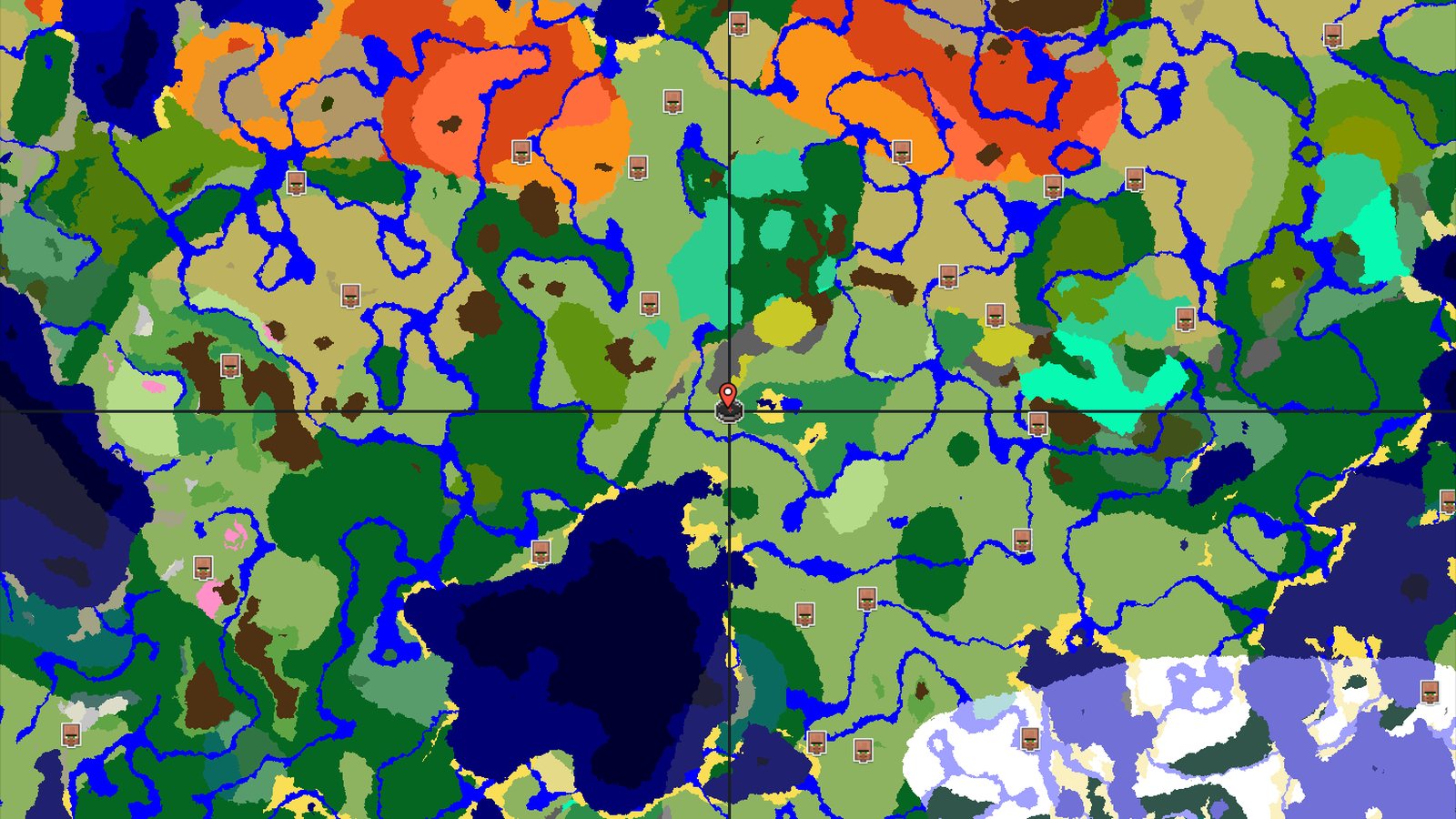 Flower Forest and Windswept Hills Near Spawn — Minecraft seed preview