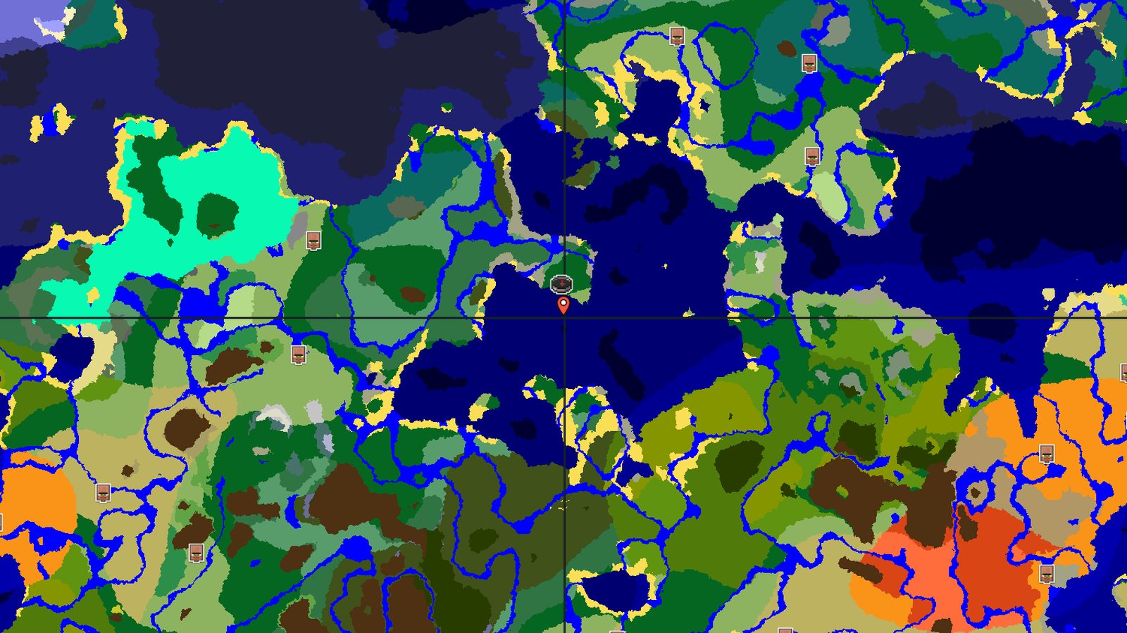 Forest Island Surrounded by Ocean and Plains — Minecraft seed preview