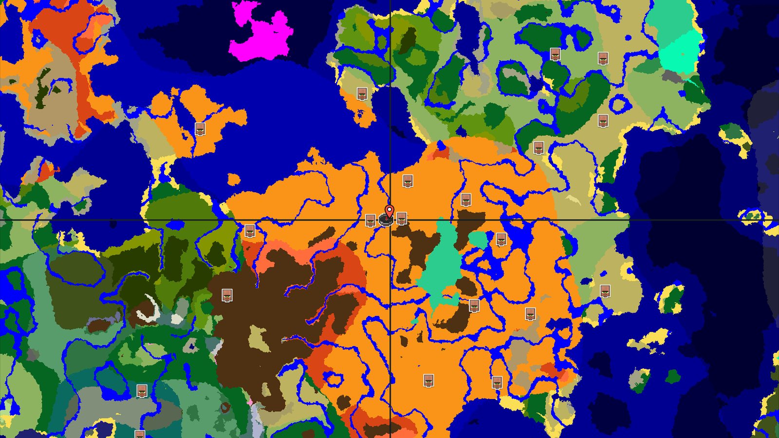 Desert Village With Nearby Badlands — Minecraft seed preview