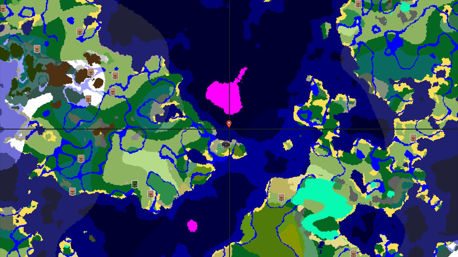 Spawn in Birch Forest, Mushroom Fields Nearby — Minecraft seed preview