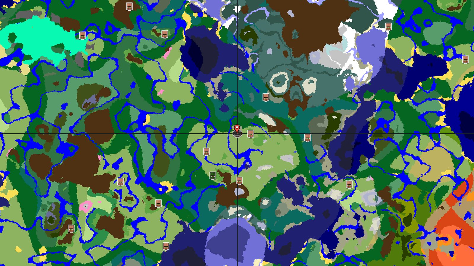 A Quiet Start with Close Resources and Distant Peaks — Minecraft seed preview