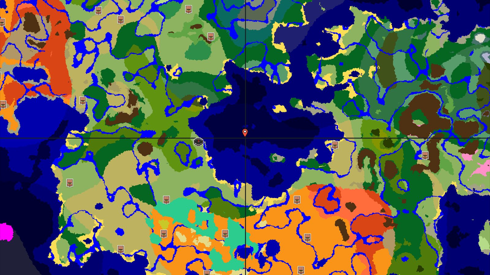 Jungle Temple and Ocean Monument Near Spawn — Minecraft seed preview