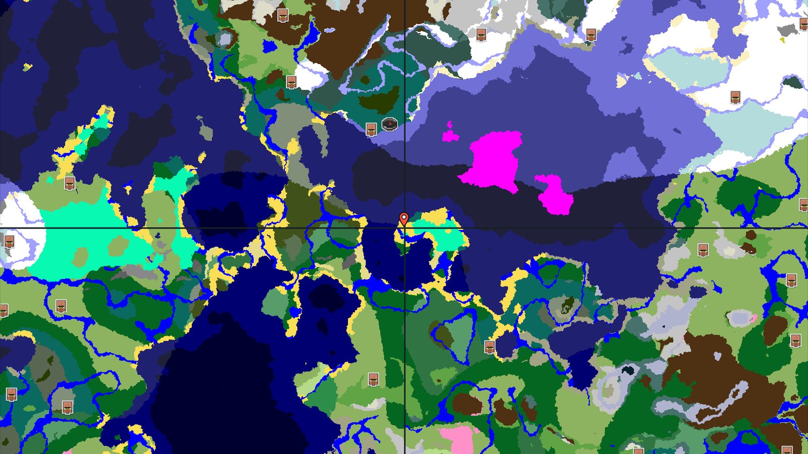 Taiga Spawn with Nearby Mushroom Fields — Minecraft seed preview