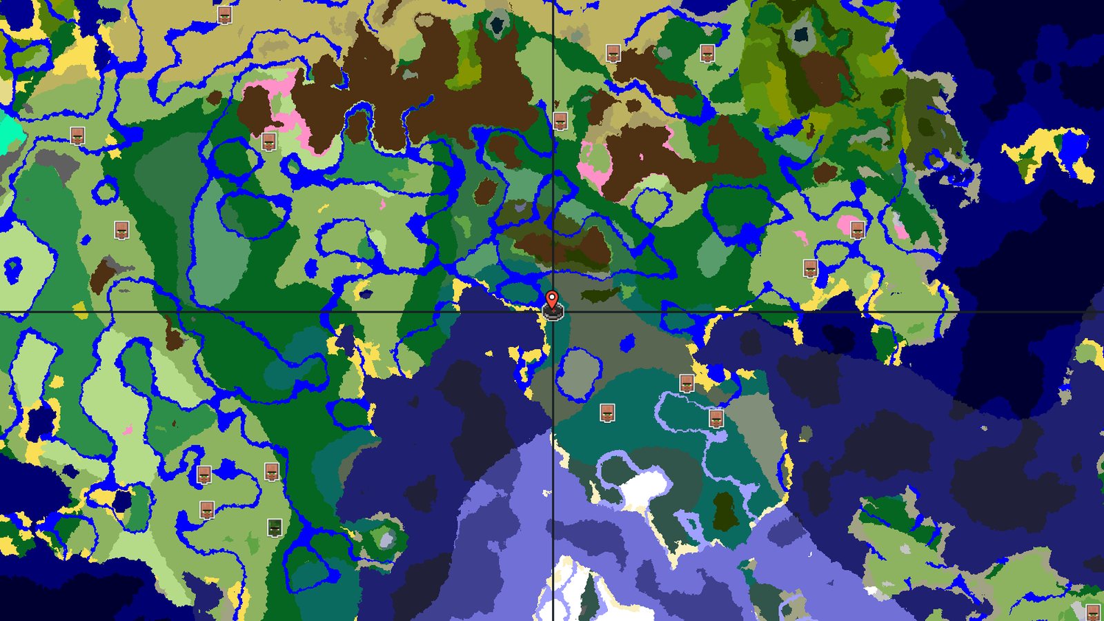 Abandoned Camp with Taiga and Dark Forest — Minecraft seed preview