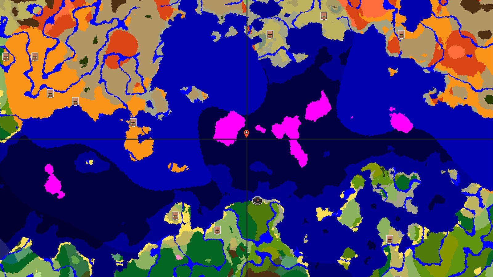 Jungle Spawn with Nearby Mushroom Fields Island — Minecraft seed preview