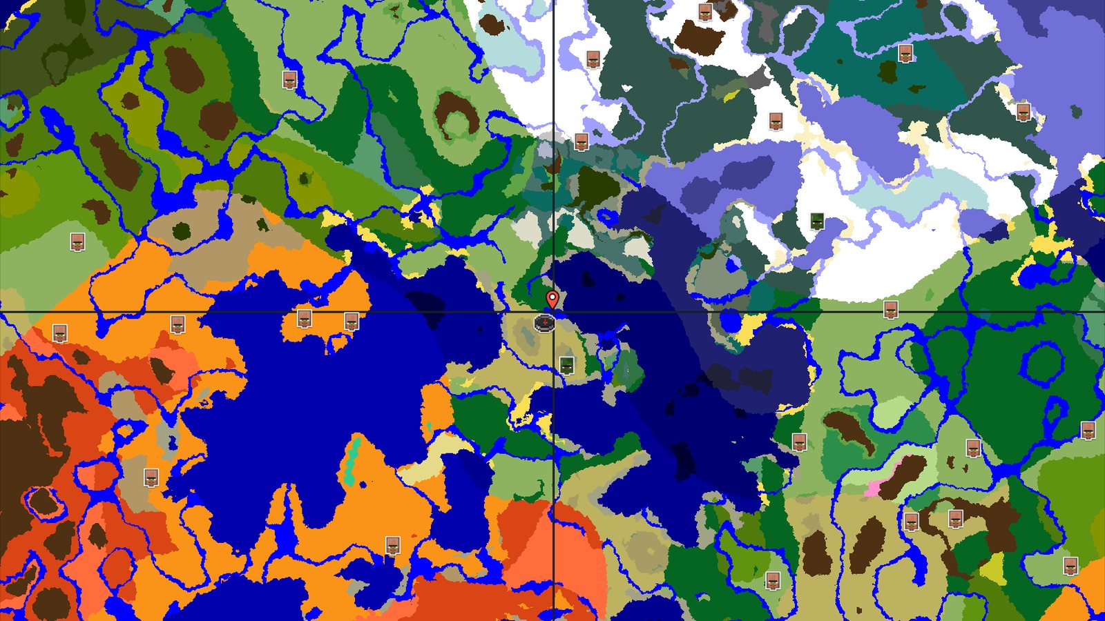 Savanna Spawn with a Nearby Abandoned Village — Minecraft seed preview