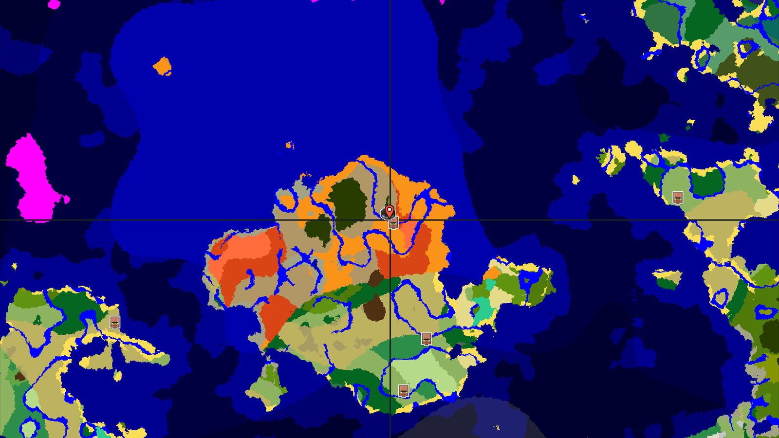 Minecraft Badlands Island with Early Village — Minecraft seed preview