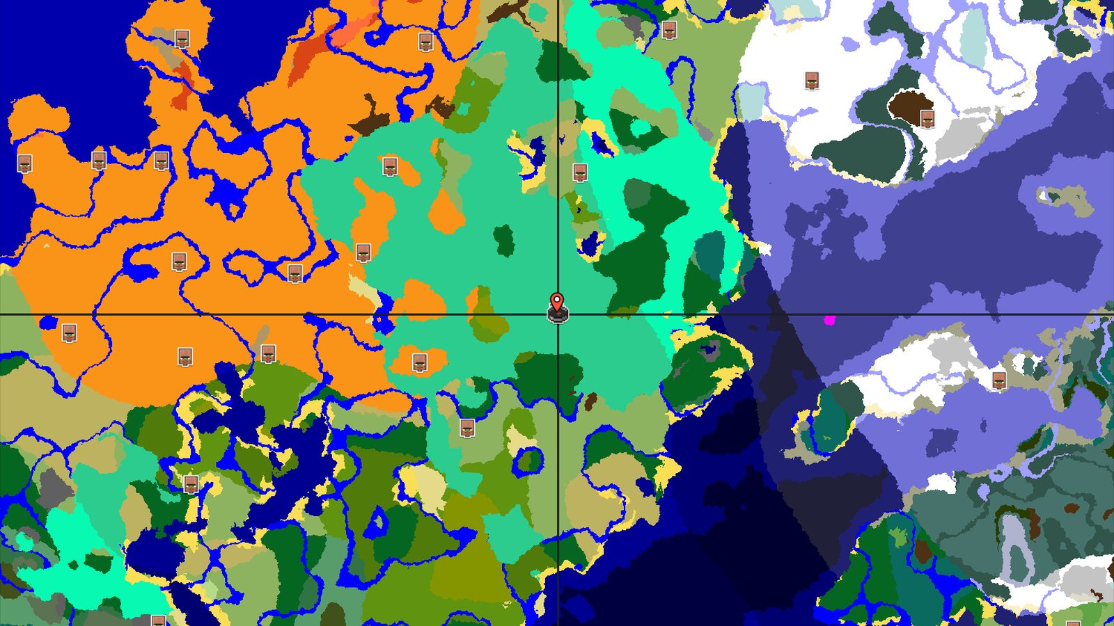 Village and Mangrove Swamp at Spawn — Minecraft seed preview
