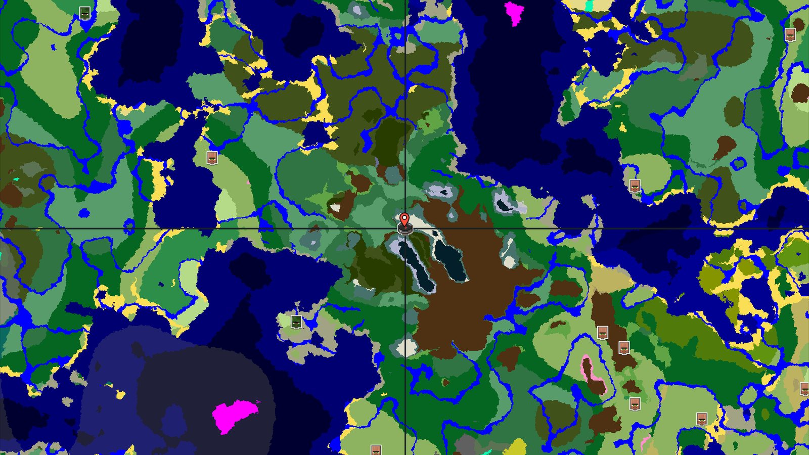 Dark Forest Spawn with Mountains Nearby — Minecraft seed preview