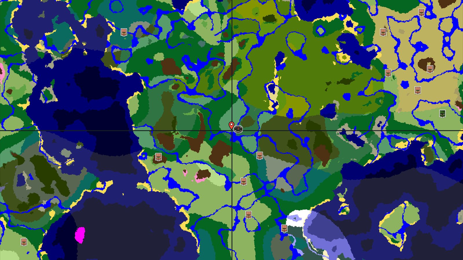 Birch and Dark Forests with Nearby Jungles and Trial Chambers — Minecraft seed preview